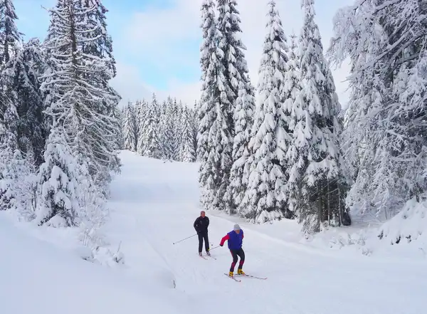 skier Monts Jura resort